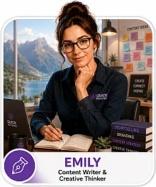 Emily, Quick Reviews AI content specialist