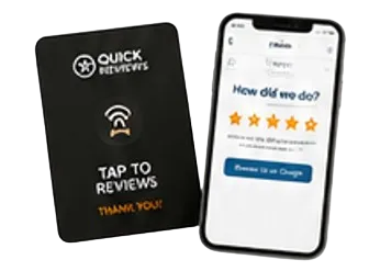 Quick Reviews NFC Cards and Email Review Widgets