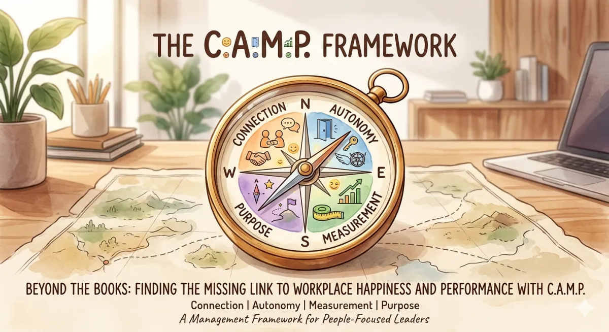 the CAMP Compass on a wooden desk