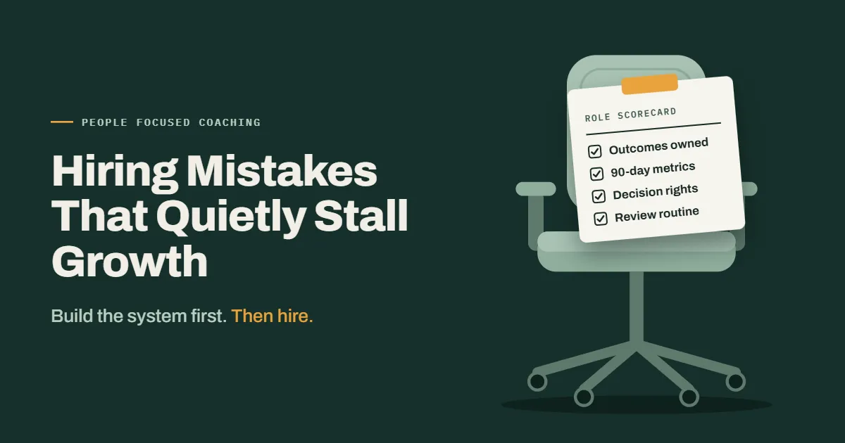 Hiring Mistakes That Quietly Stall Strategic Business Growth