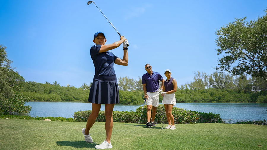 people playing golf
