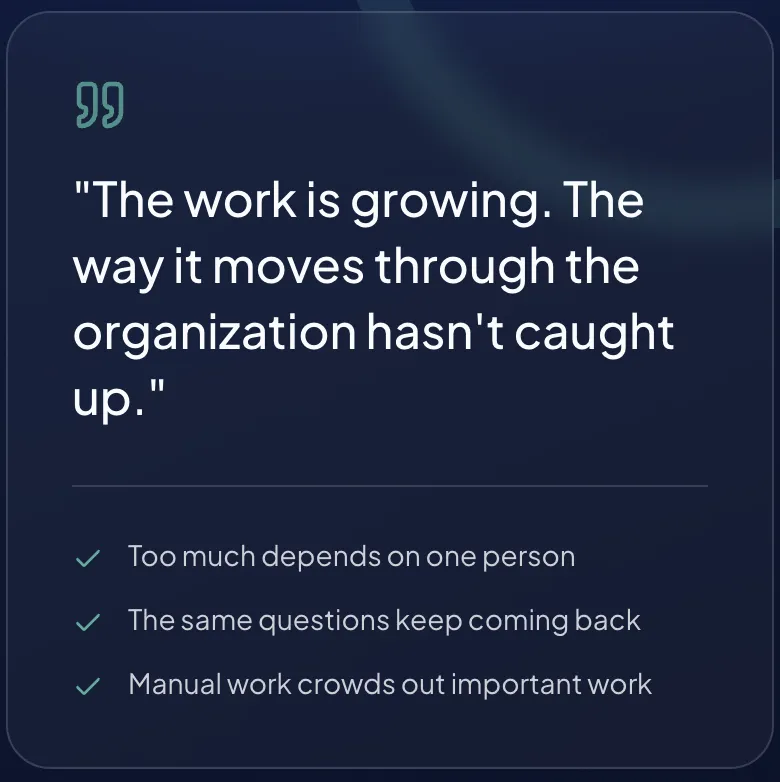 Growth should not make your organization harder to run.