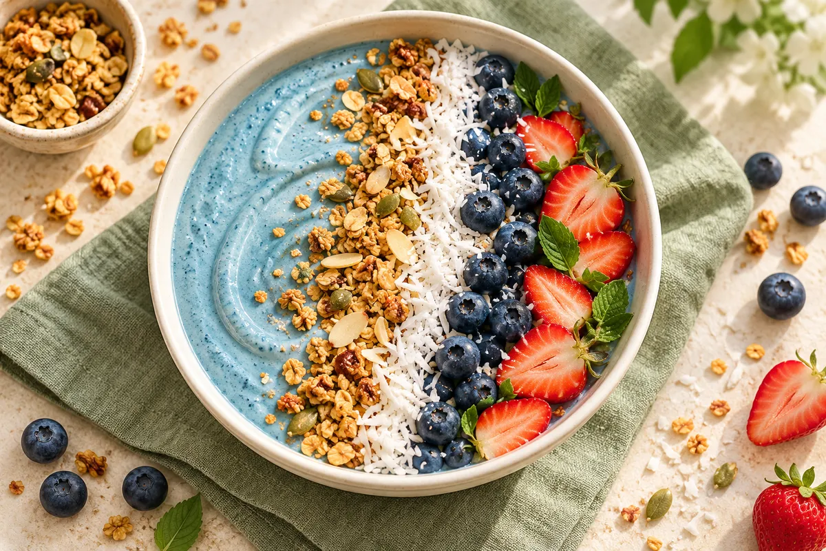 Ocean Blue Fruit Bowl