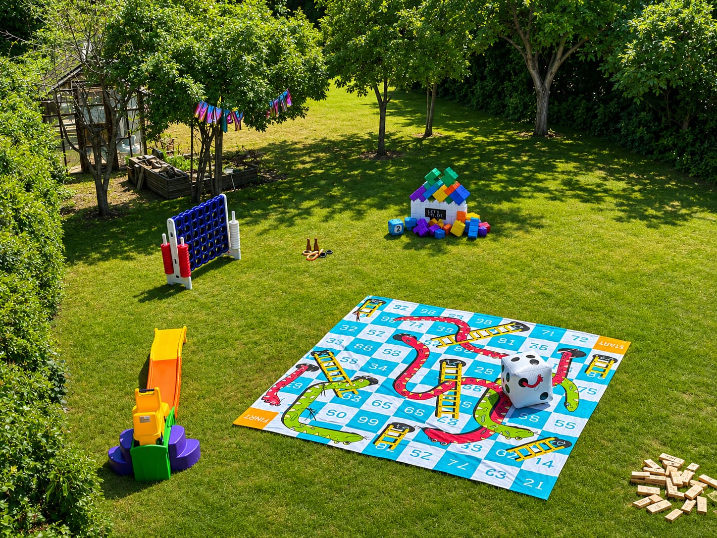 Childrens Toy Rental Leicester Garden Setup