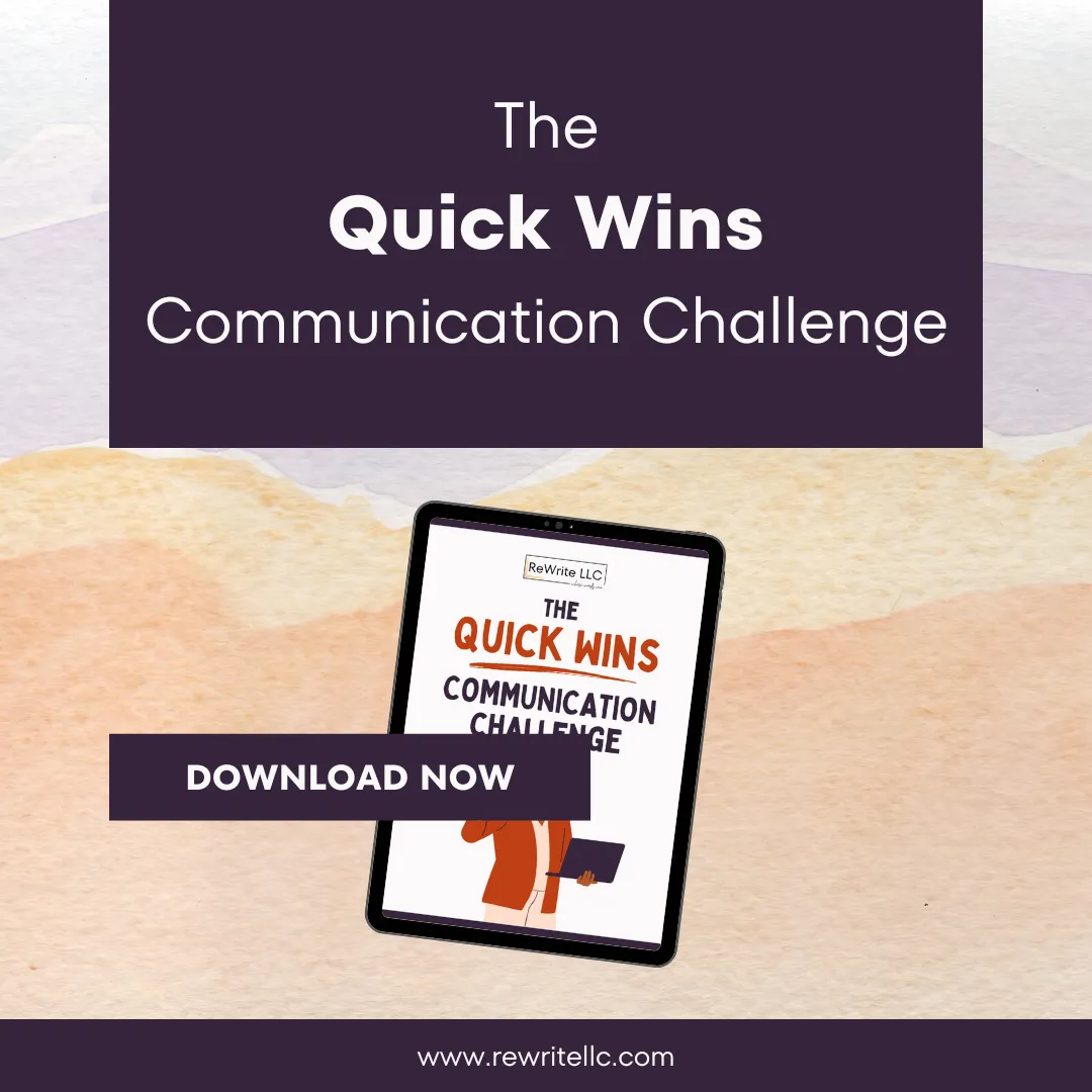 The Quick Wins Communication Challenge