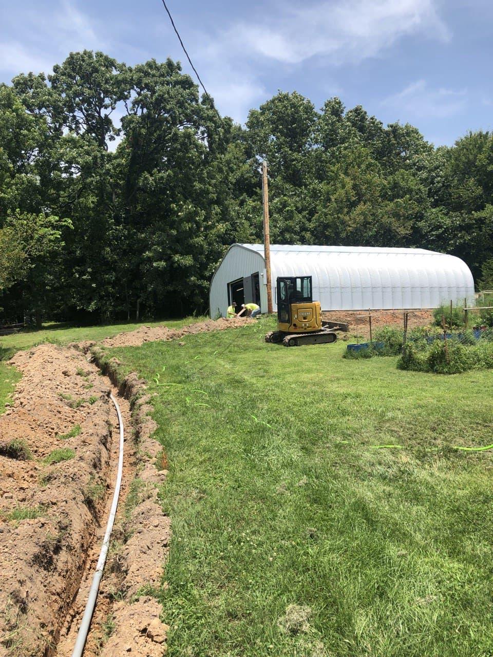 conduit trench for solar