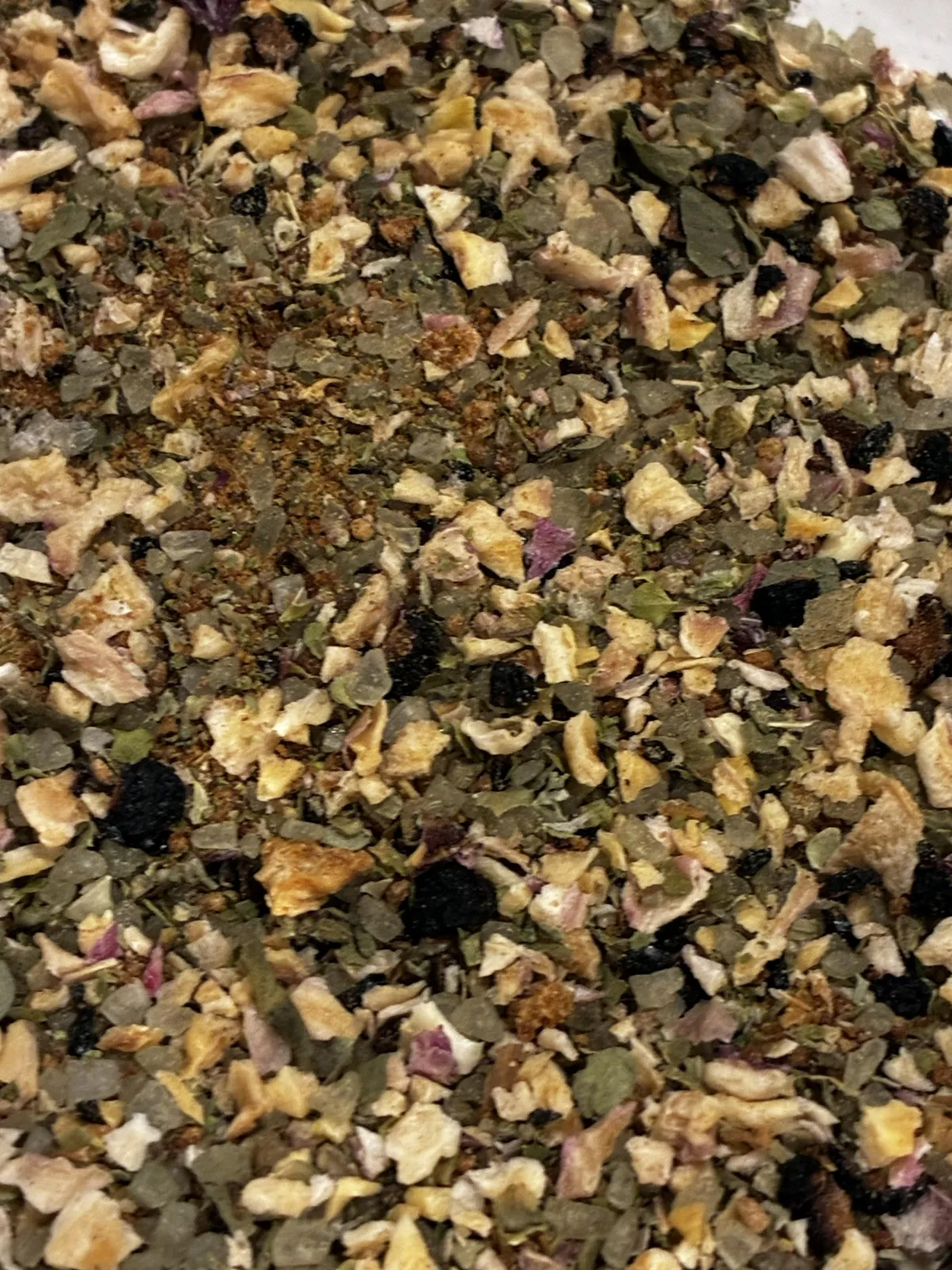 Macro photo of artisanal spice blend jar