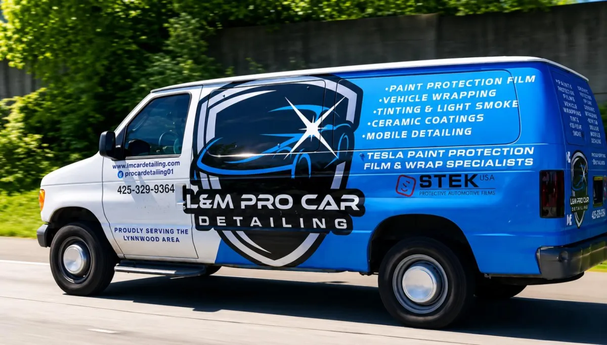 L&M Pro Detailing Service Van in Everett WA
