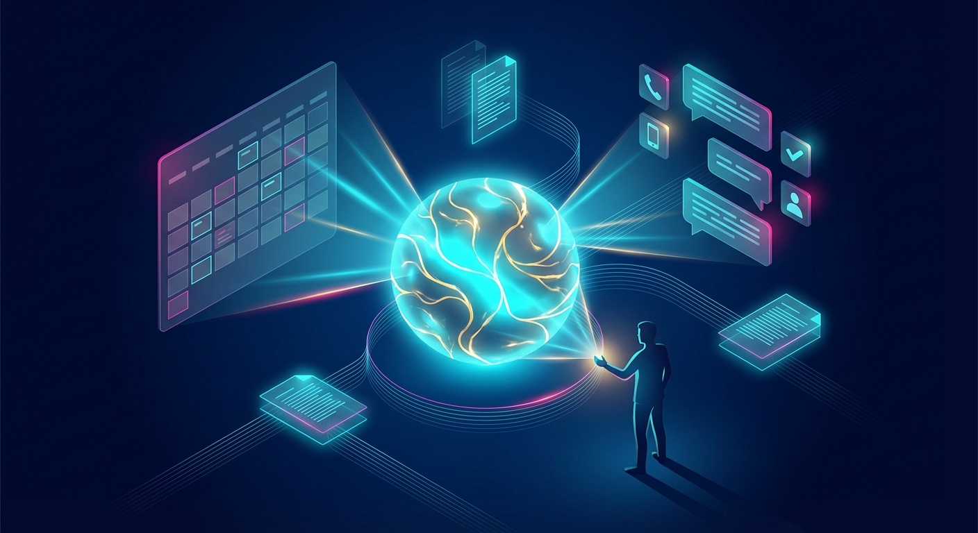 Futuristische KI‑Szene