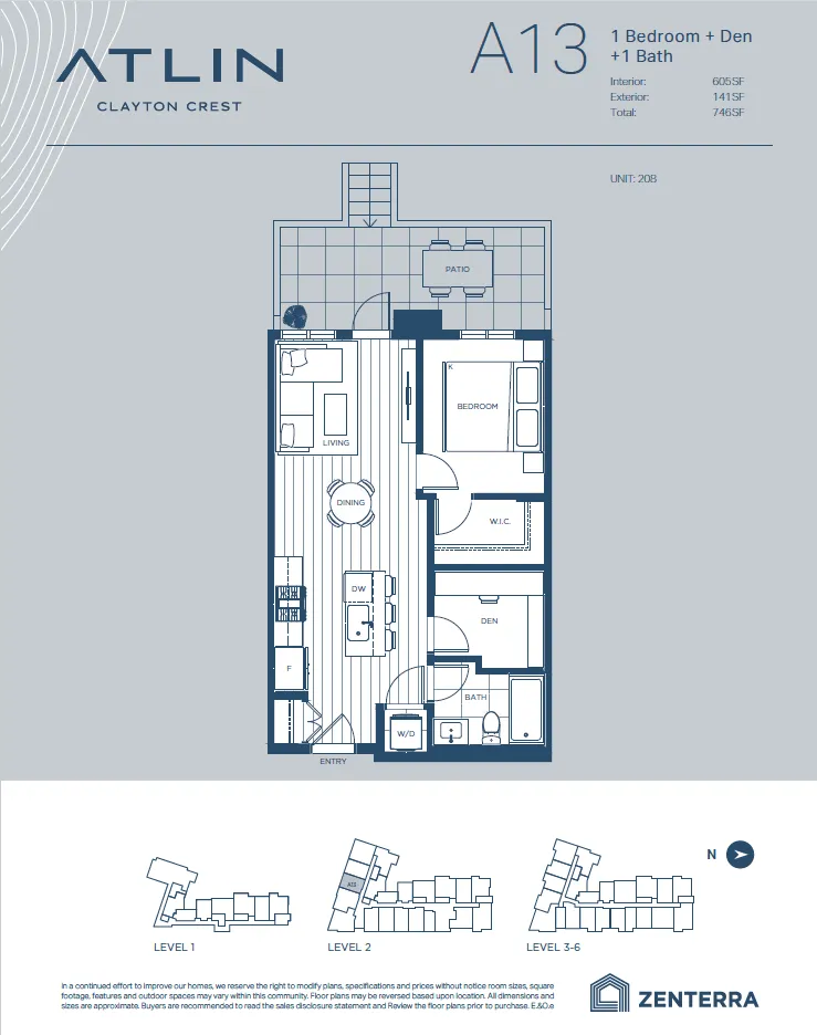 atlin condos floor plan A13