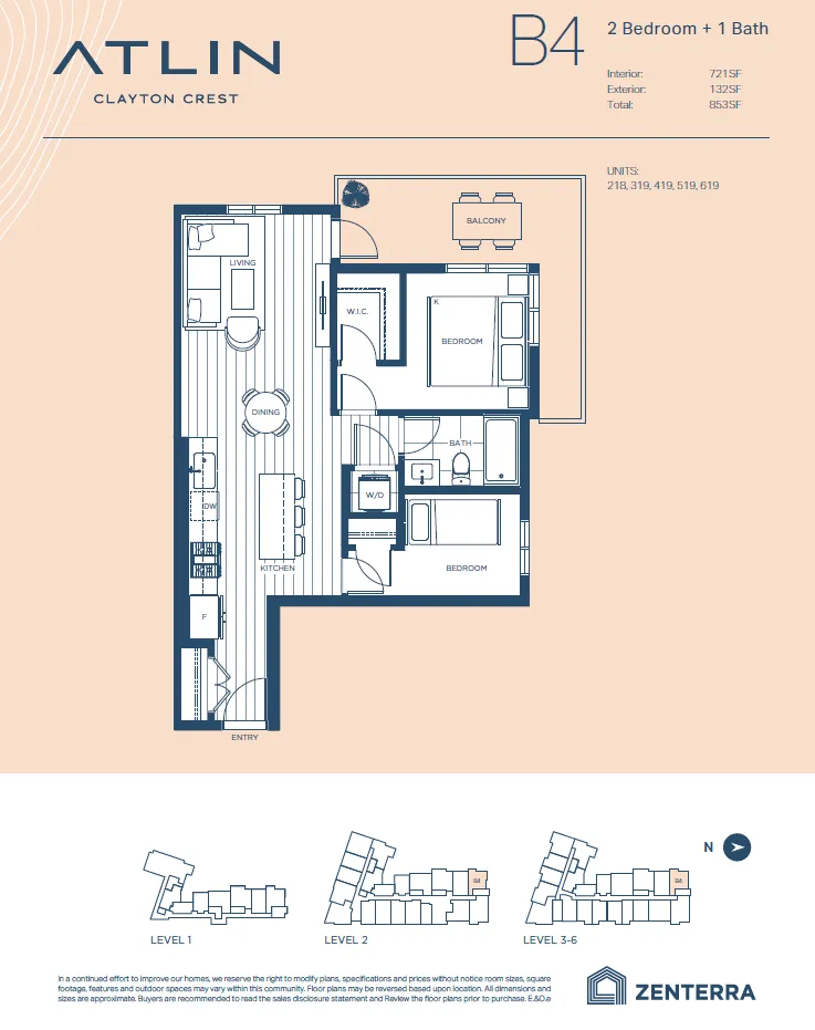 atlin condos floor plan B4
