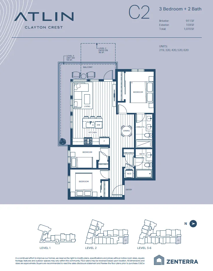 atlin condos floor plan C2