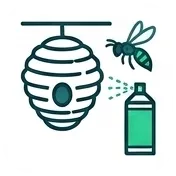 Wasp and hornet nest removal