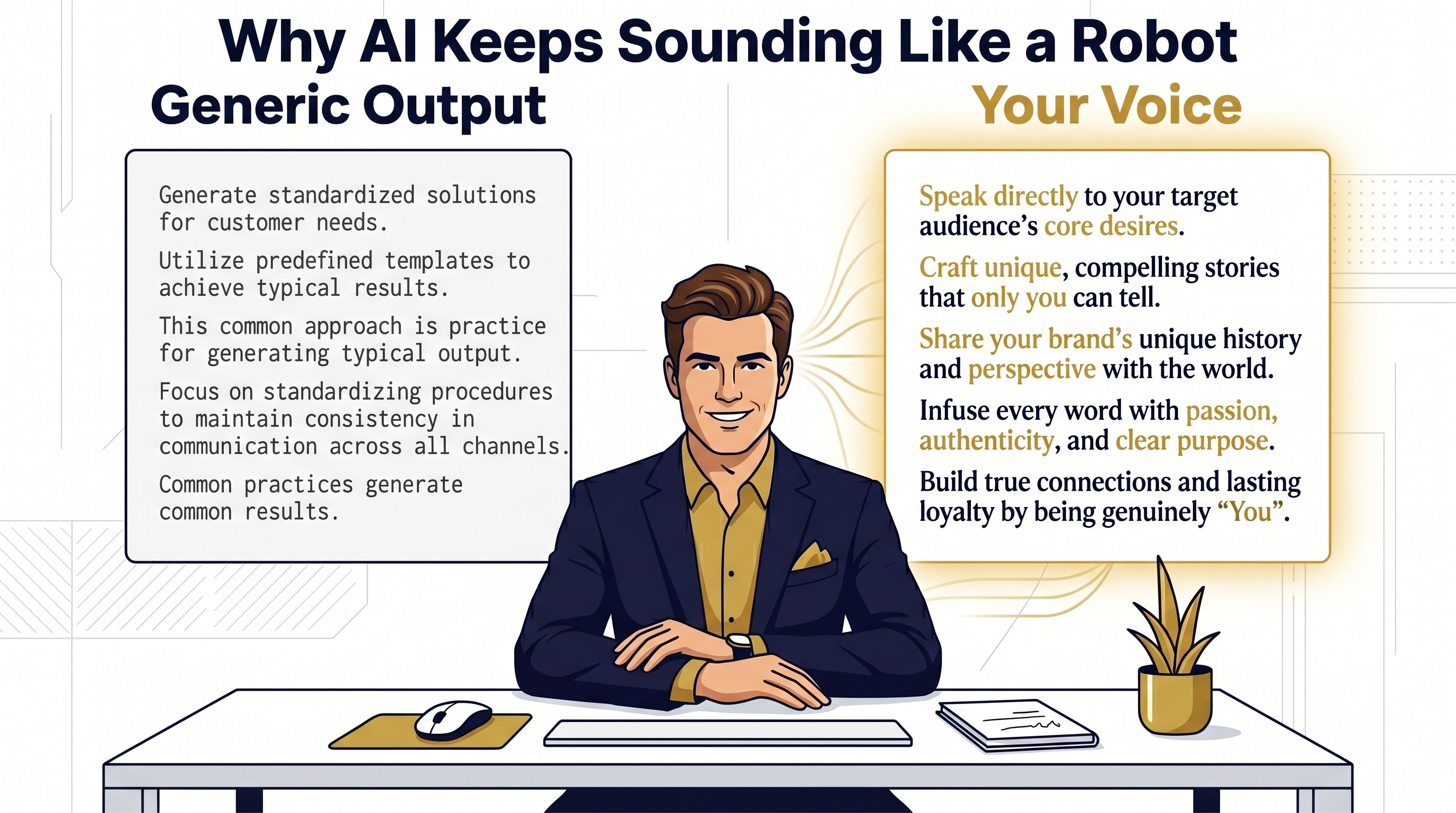 Why AI Keeps Sounding Like a Robot — And the One-Page Fix That Changes Everything