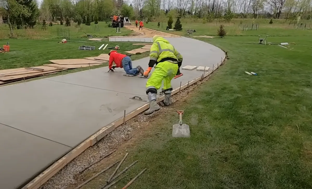 residential concrete finishing