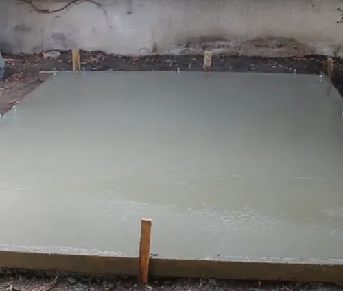 concrete flooring for new shed