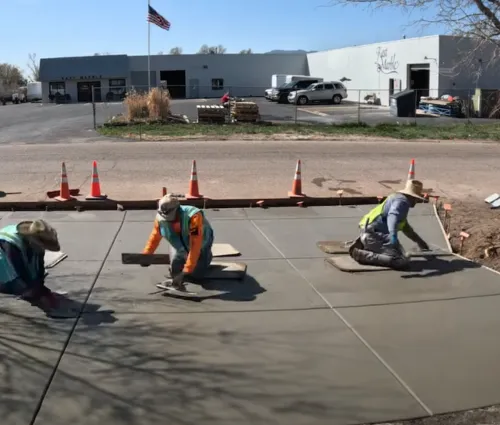 commercial concrete pad