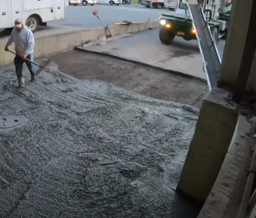 concrete loading dock prep