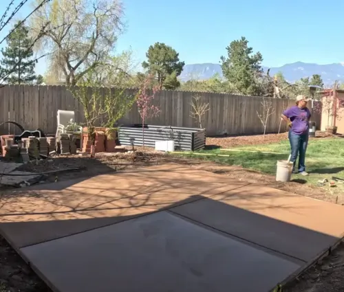 finished slab for jacuzzi