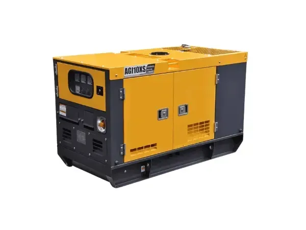 Big Spring TX Maddog Services diesel generator with a yellow and gray enclosure.