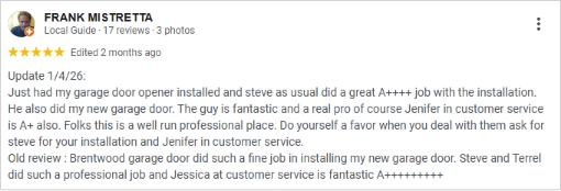 garage door company near me