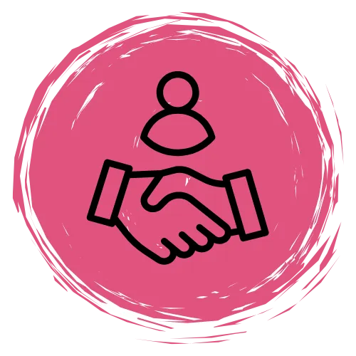Icon der einen Handschlag zeigt