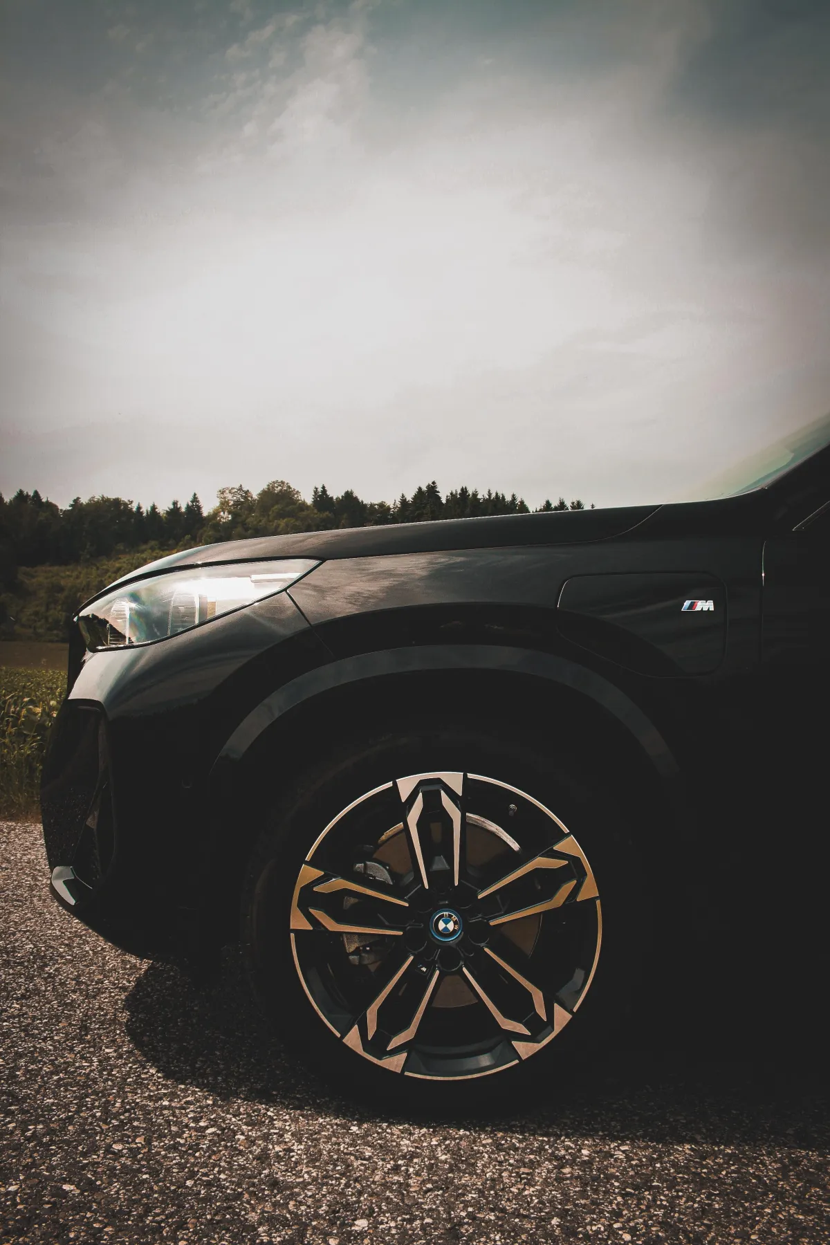 Bild von einem schwarzen BMW X1
