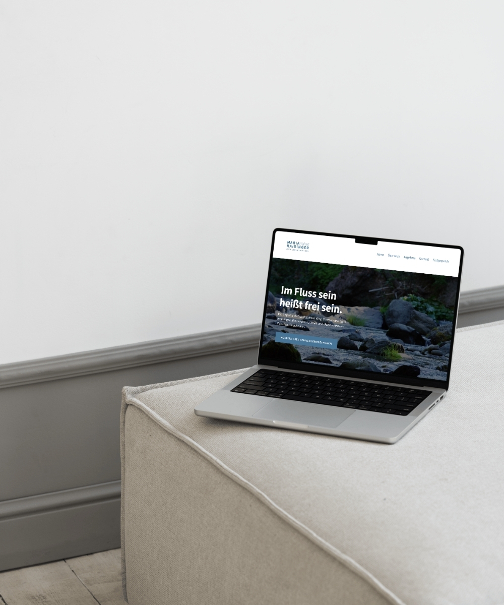 Bild zeigt einen Computer auf dem eine Website zu sehen ist