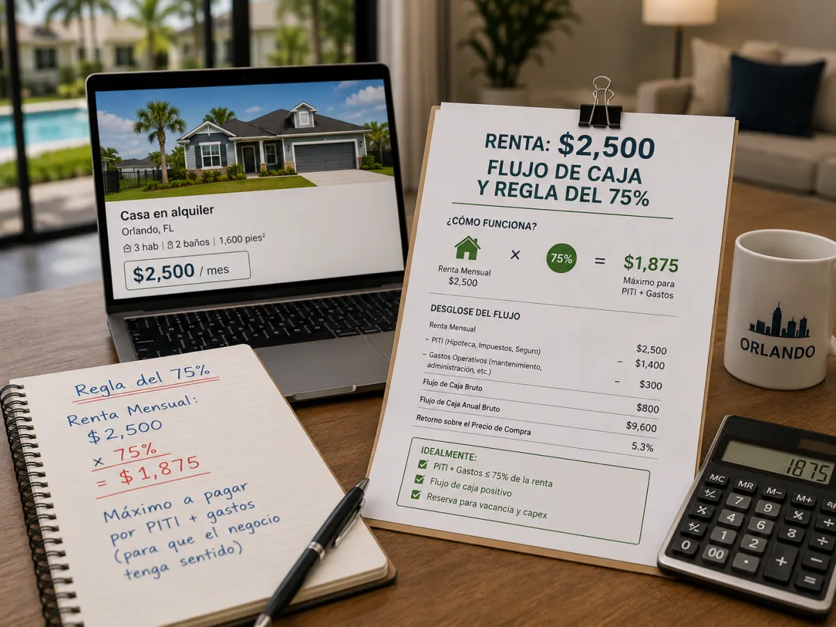 Renta de $2,500: por qué no son $2,500 de flujo