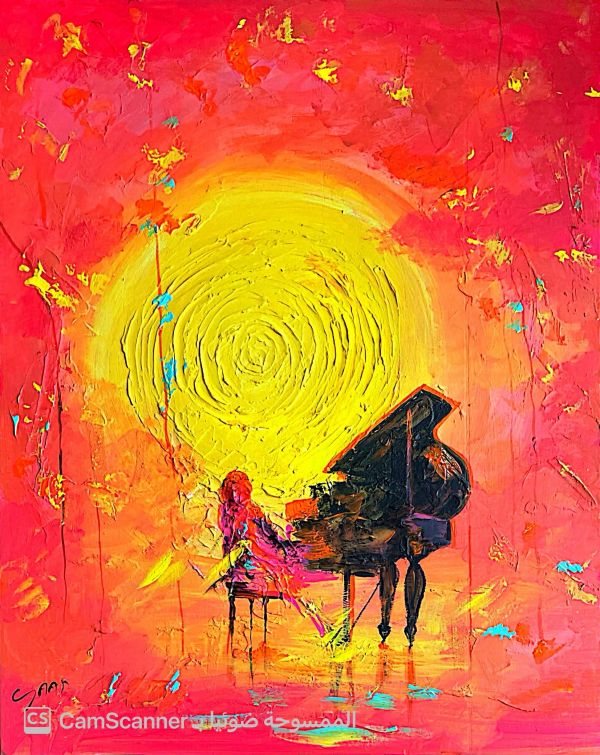 Piano Man by Saad Hindal Art