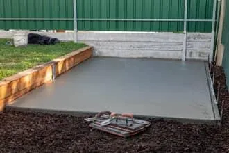 New concrete slab installation in North Carolina