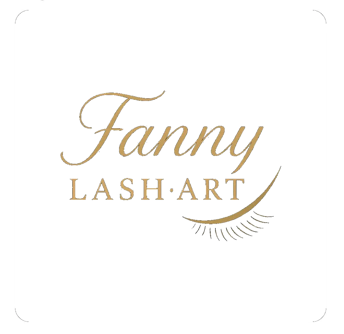 logo lashart, lashlift, browlift, rose et or, fanny, extensions de cils à sollies-pont