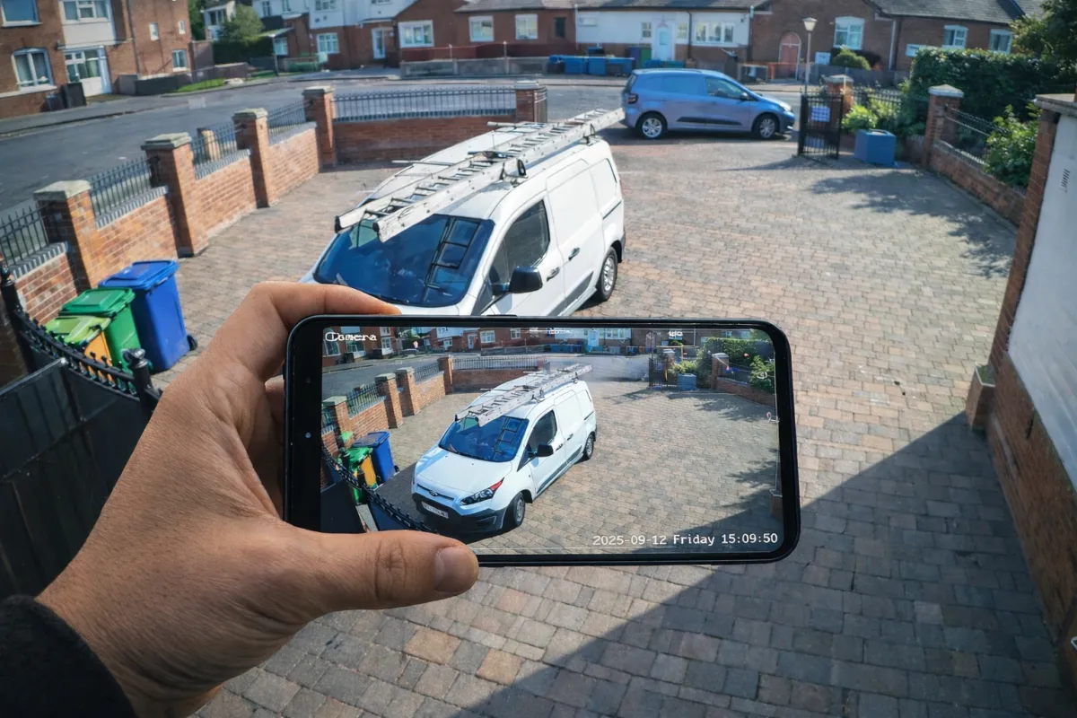 CCTV camera Installed in newastle upon Tyne showing the CCTV quality