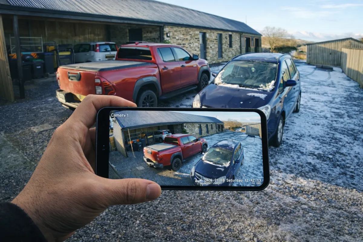 4k CCTV installed in Darlington on driveway