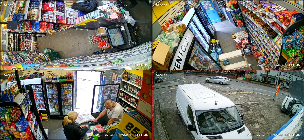 4k commercial rade CCTV installed on a commercial property