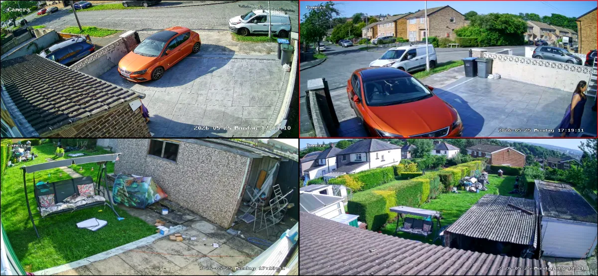 4 way cctv installation