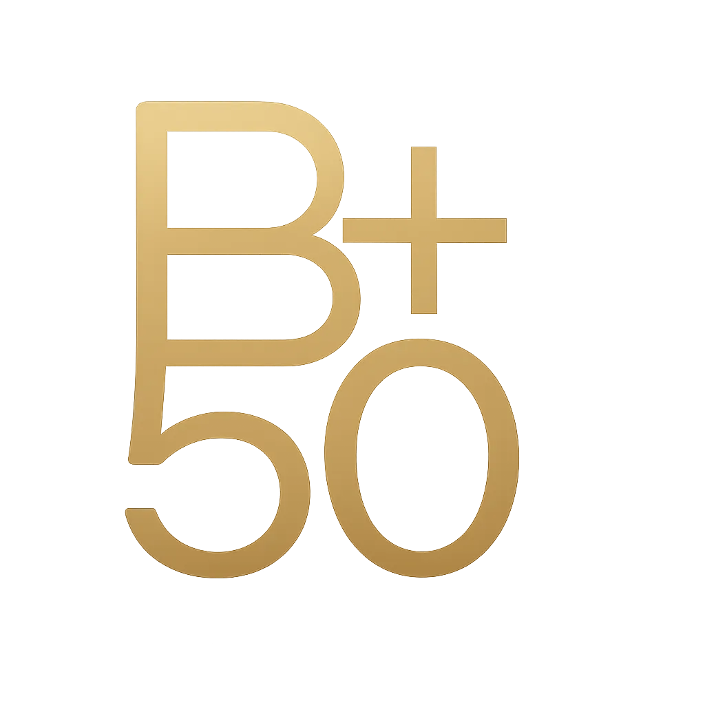 B50+ Logo