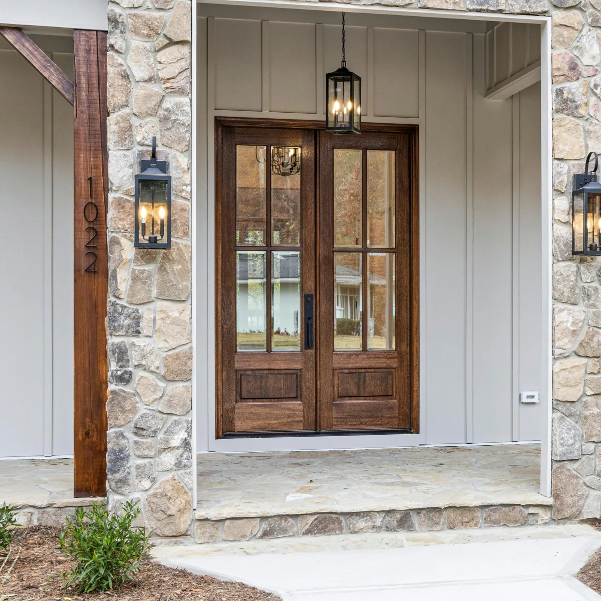 Custom front entry door installation for a home in Portland, OR
