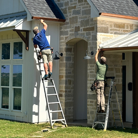 seamless gutter installation
