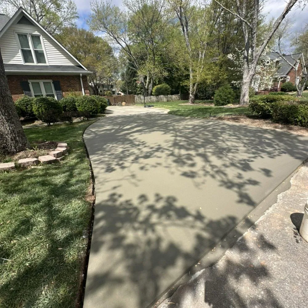 Greenville City Concrete builds and installs Driveway