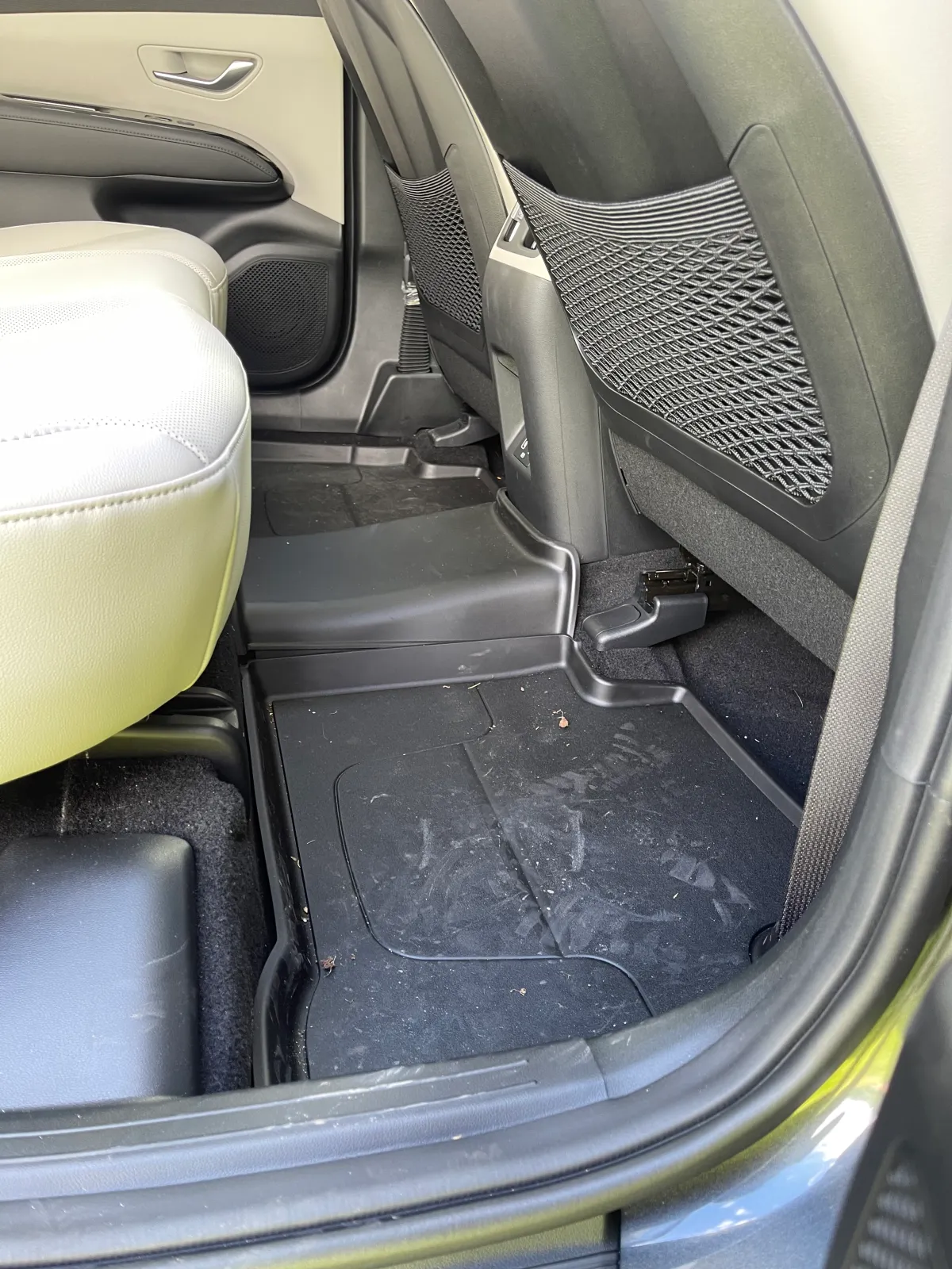 dirty vehicle floormats and carpet