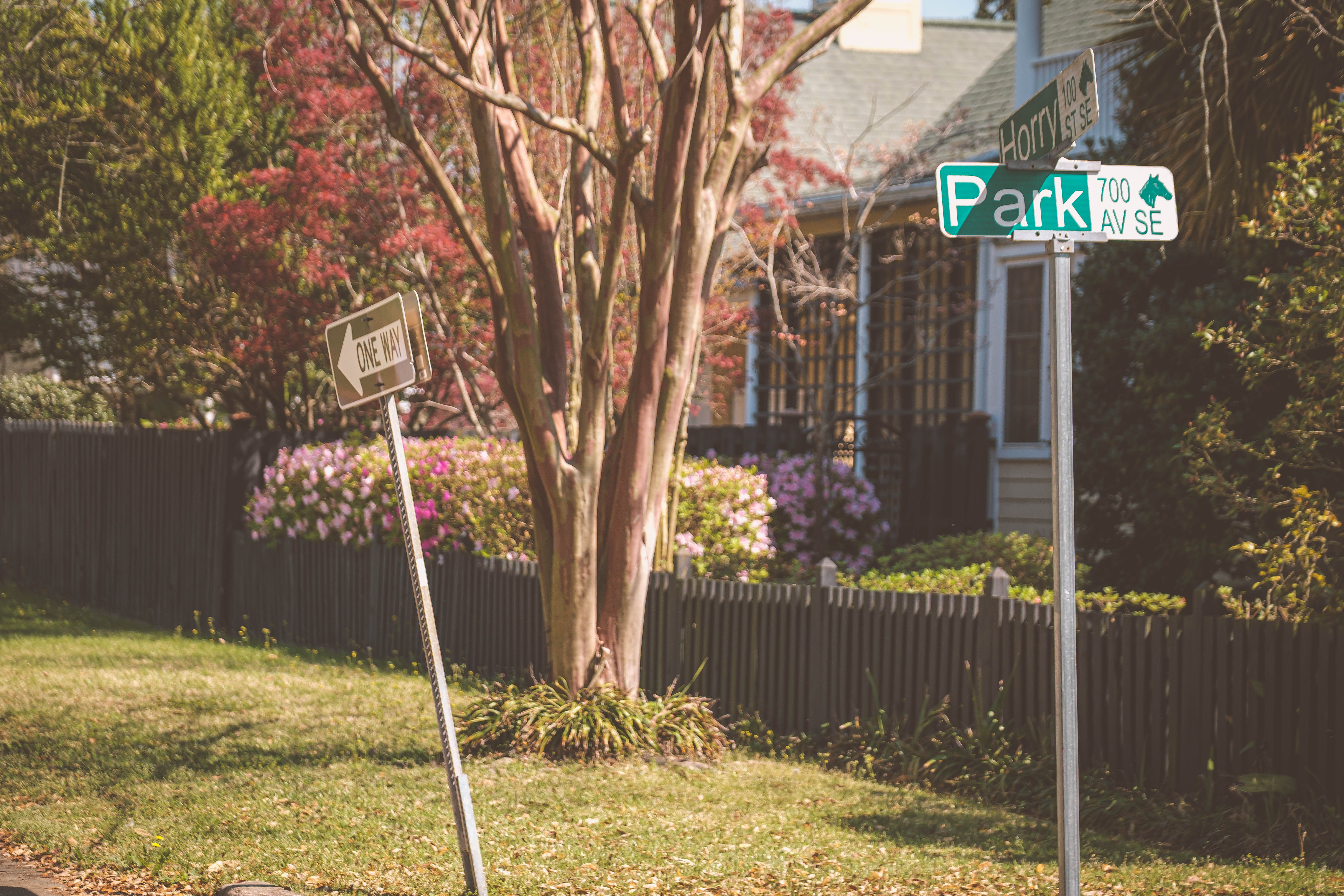 Turn on Horry Street from Park Ave in historic Downtown Aiken to get to The Backyard