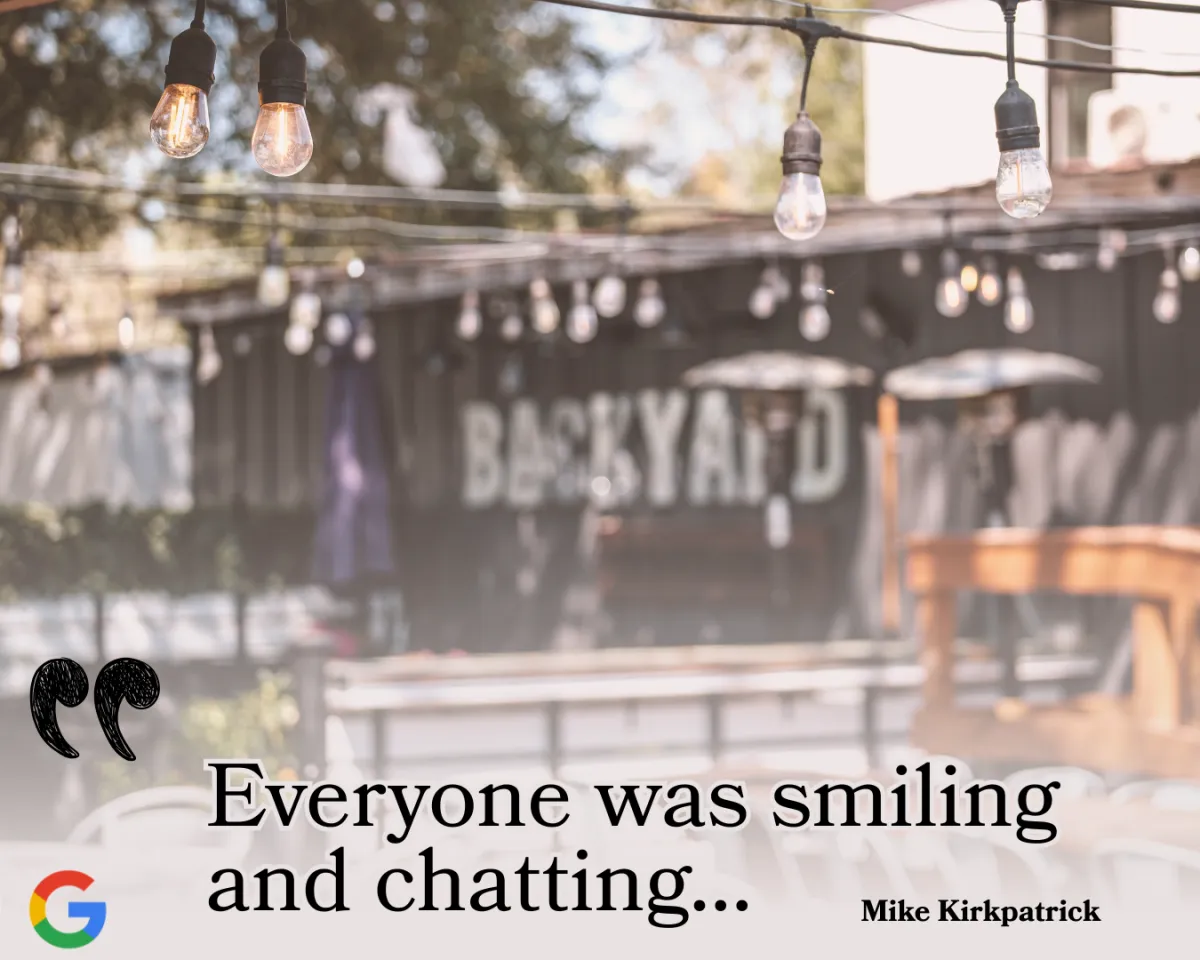 Everyone was smiling review for The Backyard Aiken