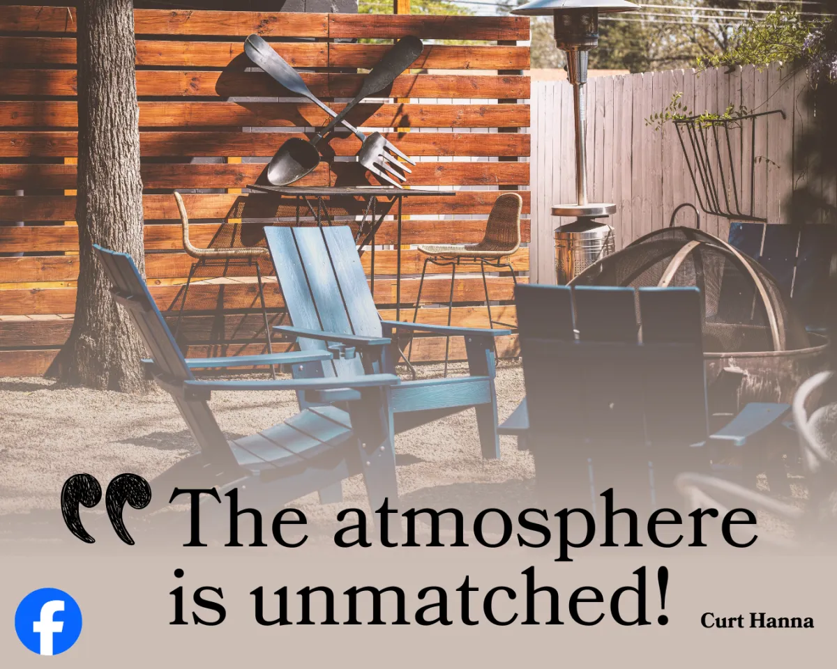 Atmoshphere is unmatched review for The Backyard Aiken