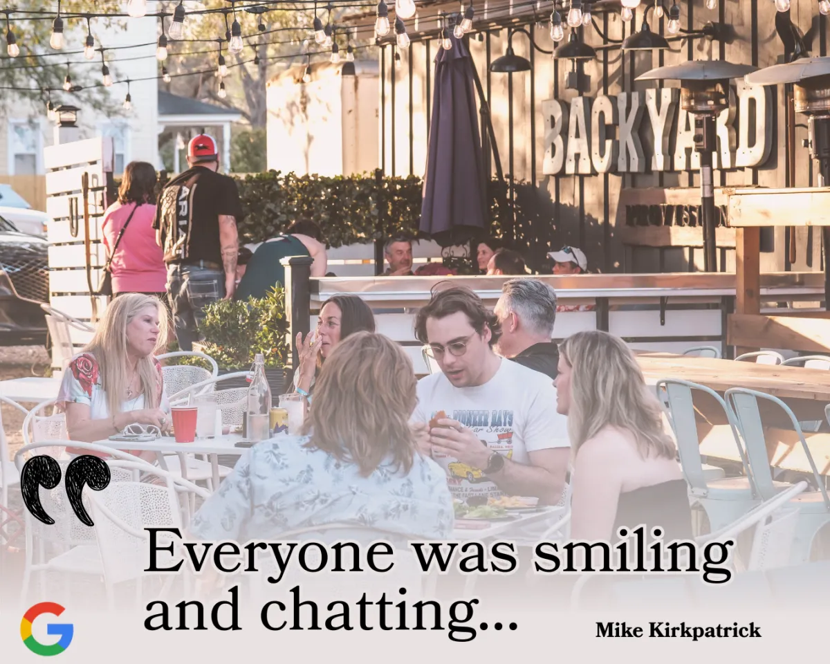 Everyone was smiling review for The Backyard Aiken