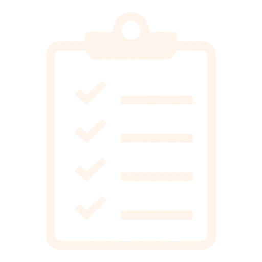 Checklist icon representing a personalized credit action plan, debt strategy, and score improvement roadmap.