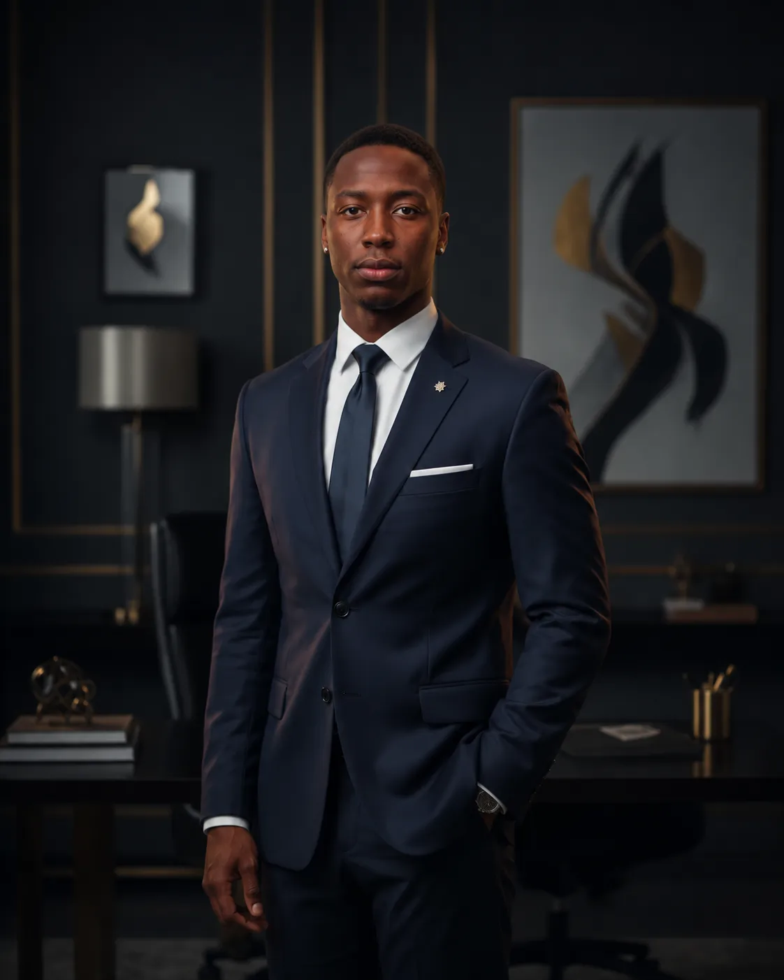Professional portrait of Noah Deristile, independent life insurance broker