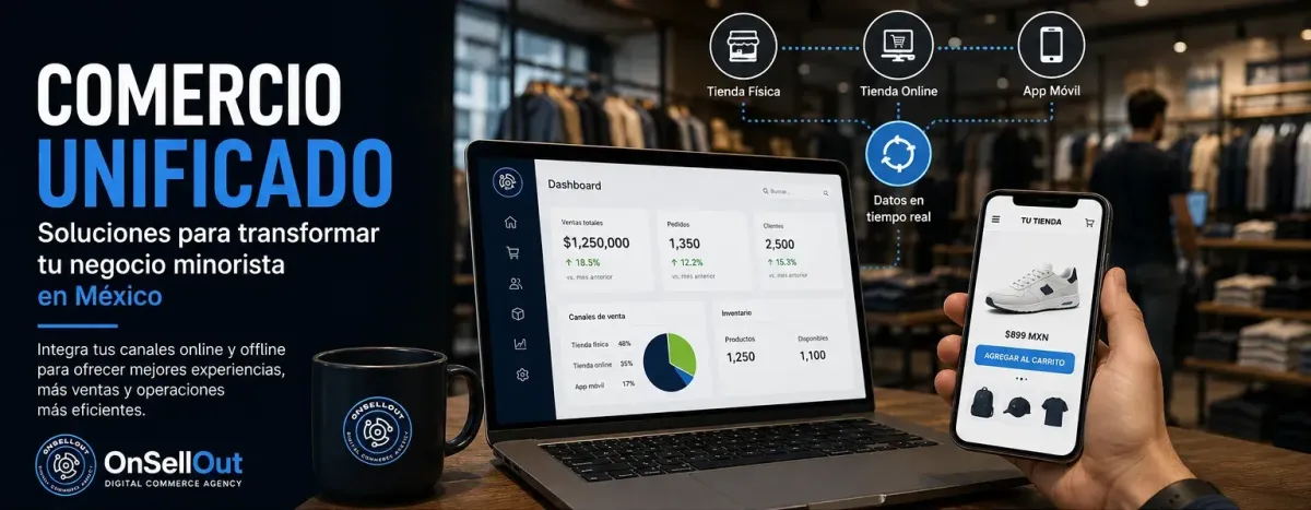Comercio unificado para integrar tienda física, ecommerce y app móvil en México | OnSellOut