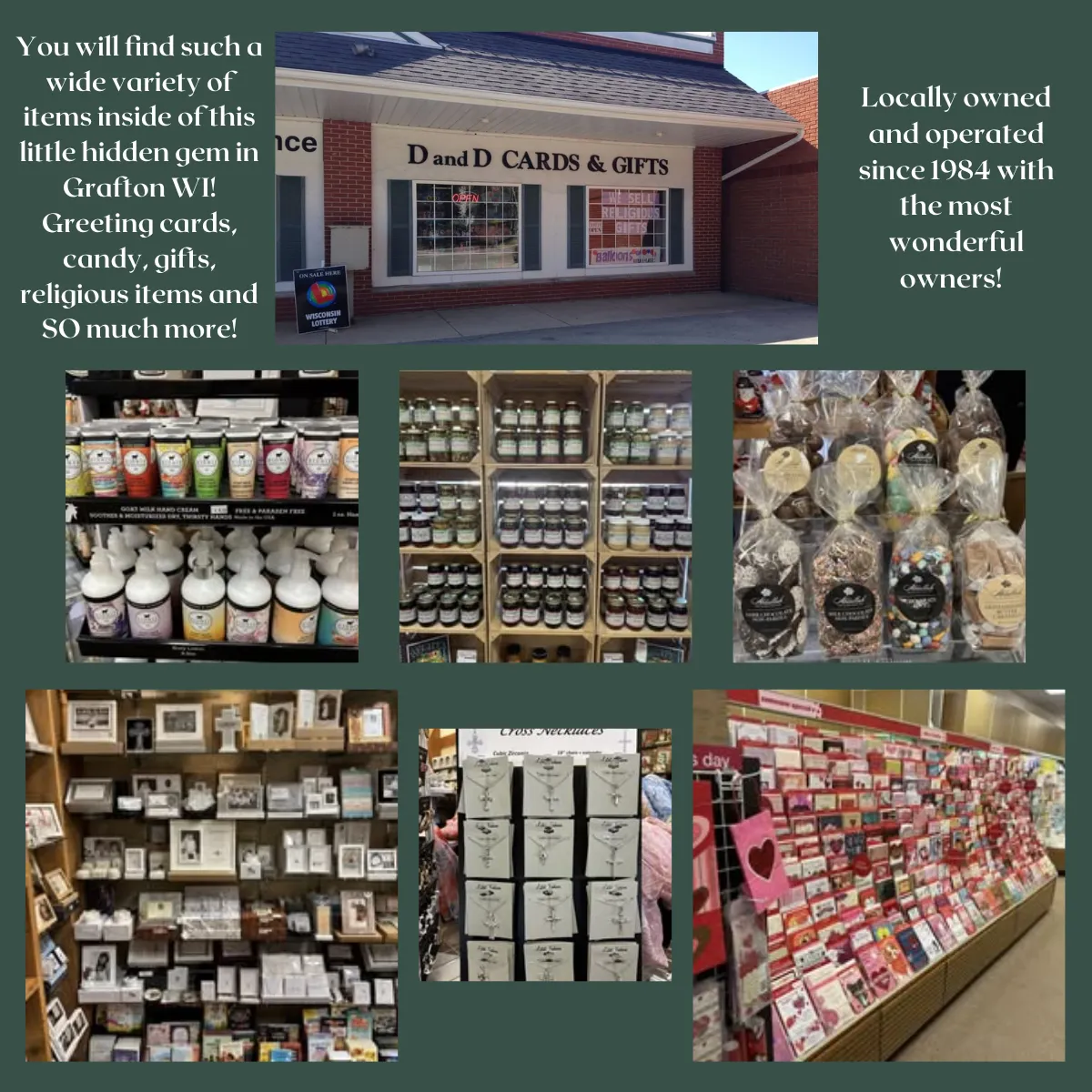 D and D Cards & Gifts, Grafton WI