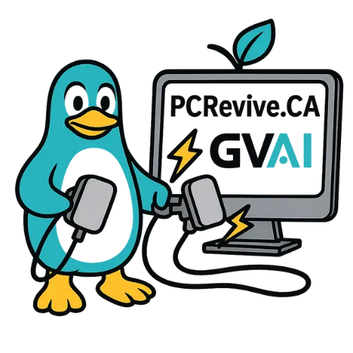 GVAI Penguin RCRevive Service bring windows pc back to life with linux